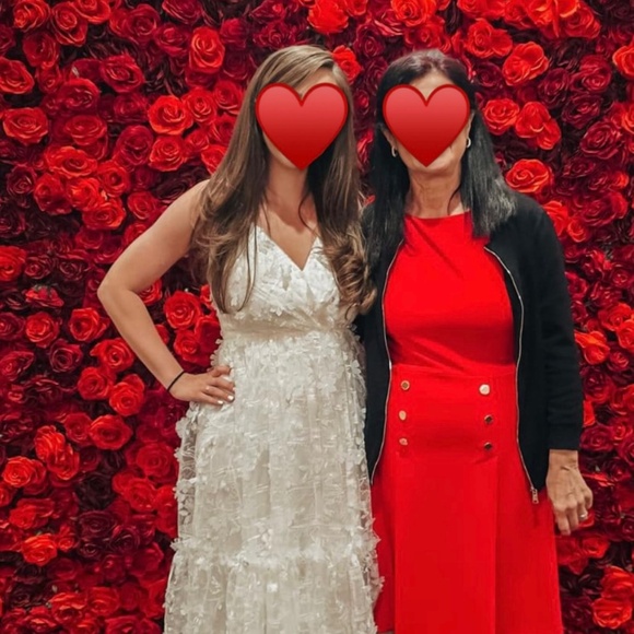 Lulus Springtime Soiree White Sequin 3D Floral Applique Midi Dress - Picture 4 of 7